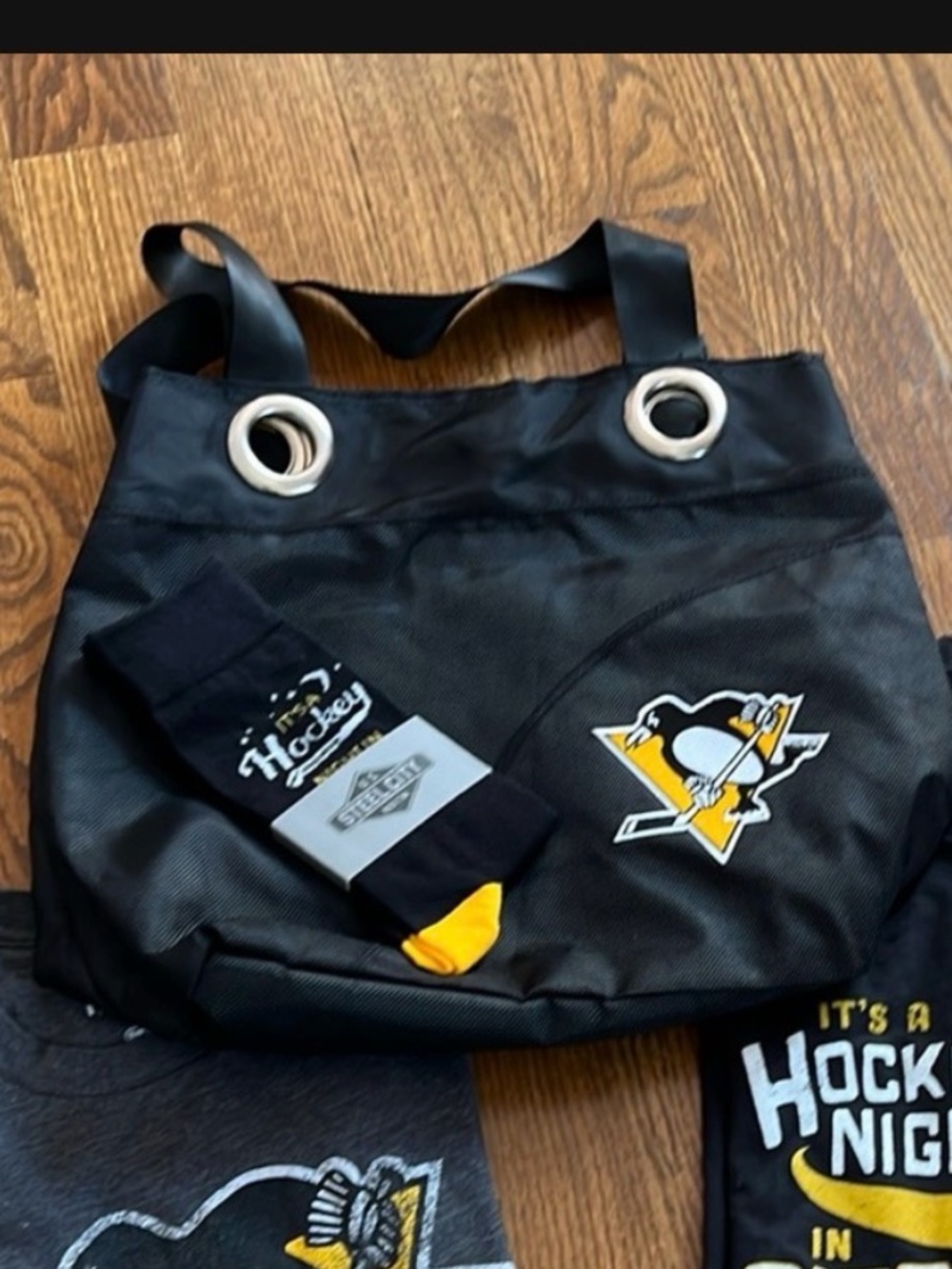 NHL  little earth tote bag PITTSBURGH Penguins